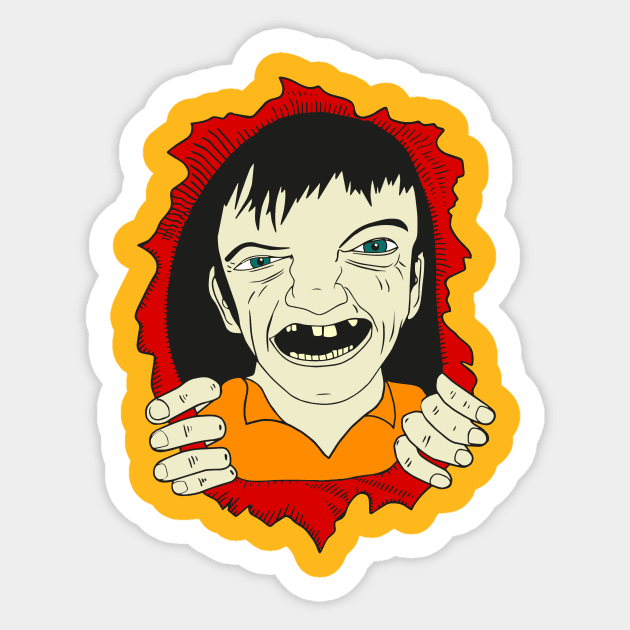 Mark E Smith Powell Peralta Sticker by michaelsmithart